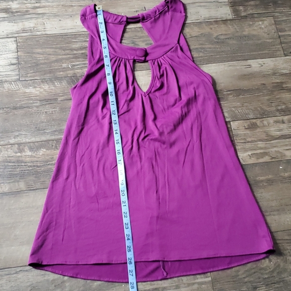 La Befana Open Back Longline Halter Tank Magenta - Picture 6 of 6